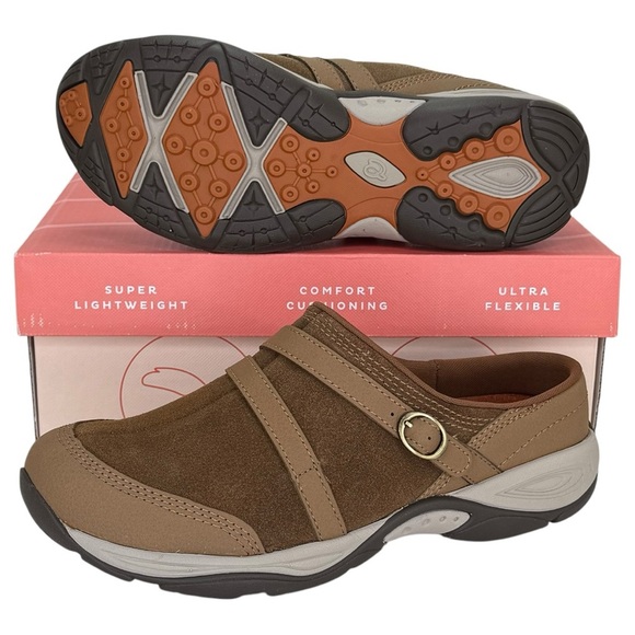 Easy Spirit Equinox Light Brown Leather Womens Mules Size 8M - Picture 11 of 12